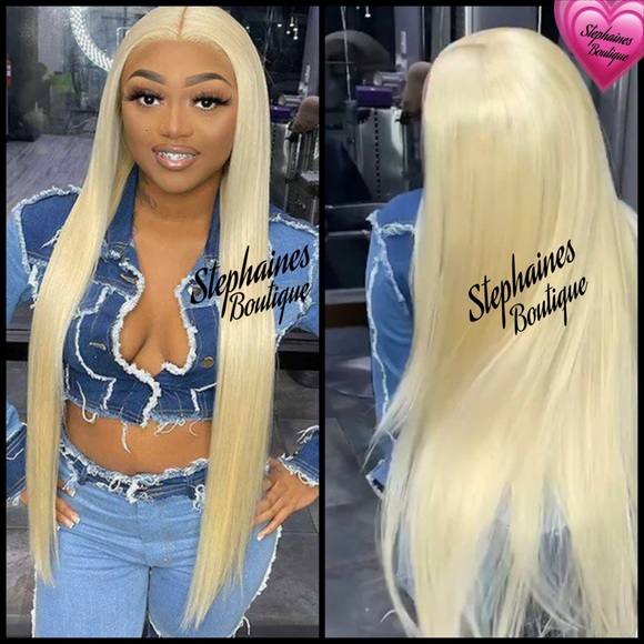 Human Hair blended lace front wig